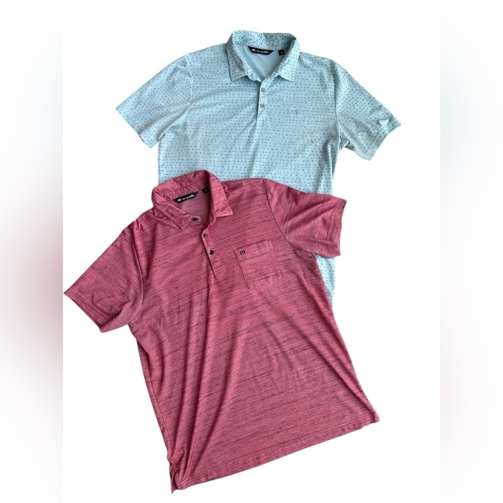 Travis Mathew Bundle 2 Golf Polo Shirts Size Large